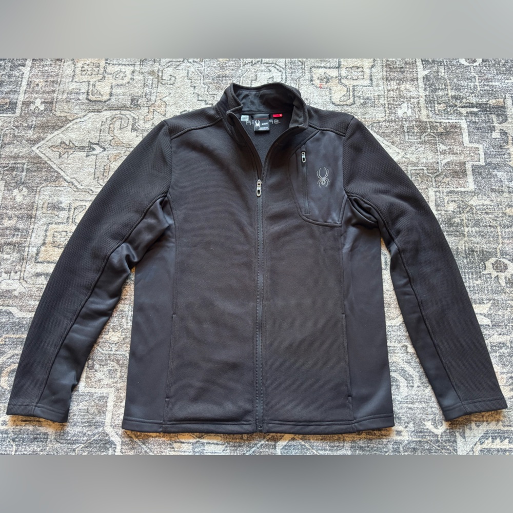 Spyder Men's‎ Black Softshell Knit Jacket Size Medium